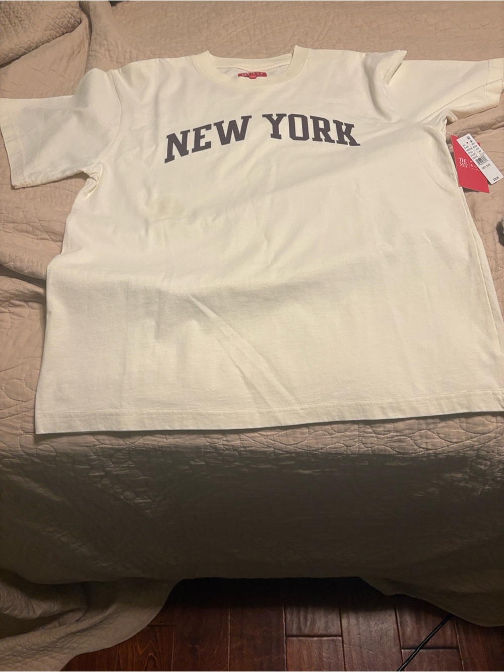 White 'New York' Short Sleeve Tee by - Picture 2 of 8